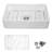 33'' L x 20'' W Ceramic Farmhouse Single Bowl Kitchen Sink with Basket Strainer and Sink Grid