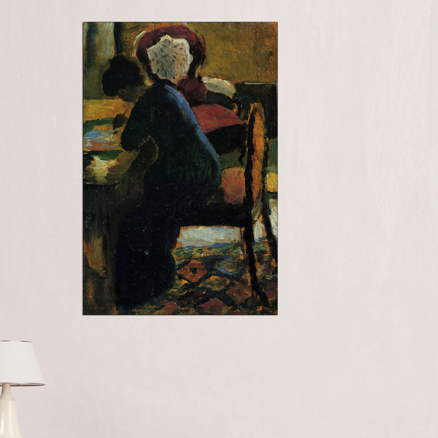 'Elisabeth at the Desk' Painting Print