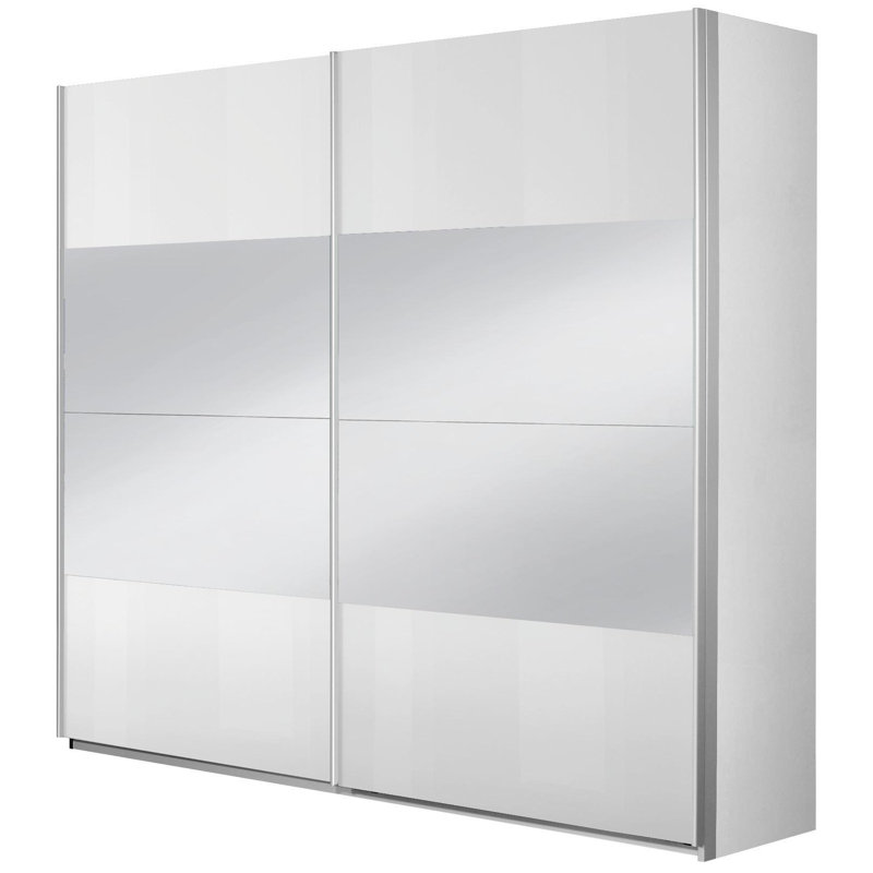 Imposa 2 Door Sliding Wardrobe, Basic: 6 shelves, 3 clothes rails