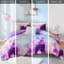 Édredon simple / simple TG Tie Dye Dye, lavable à la machine, bord passepoilé, 1 édredon décoratif multicolore pour TG, traitement, microfibre douce, carré-121313546