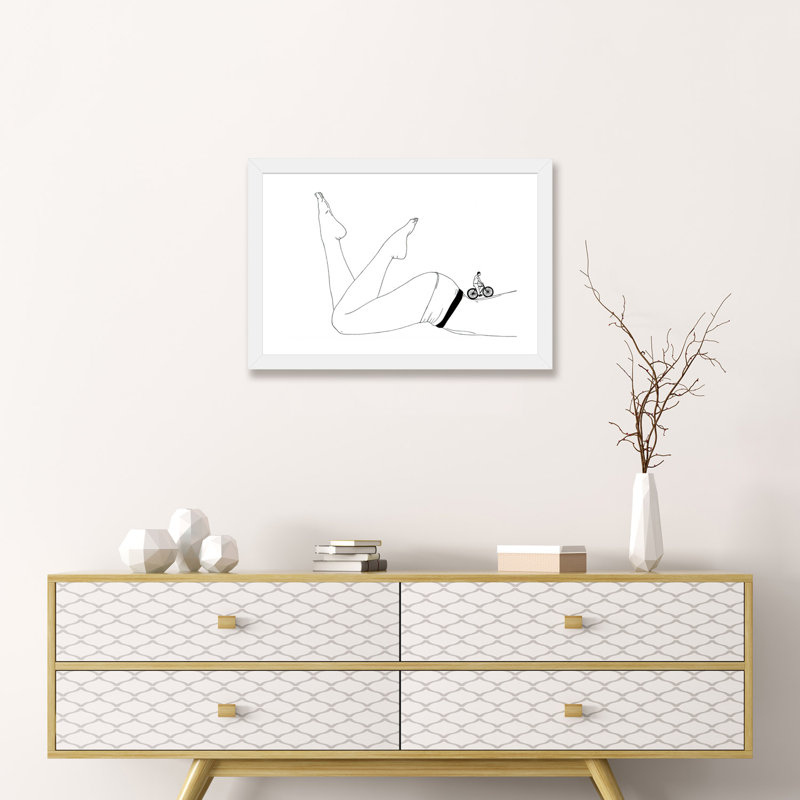 «Sensual Walk» - reproduction d'art, H 24 po x l 32 po x P 1 po, Papier blanc