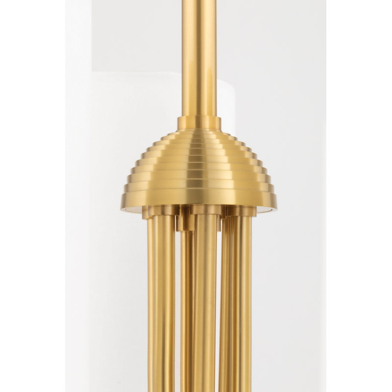 Harlem 6 - Light Chandelier, Aged Brass
