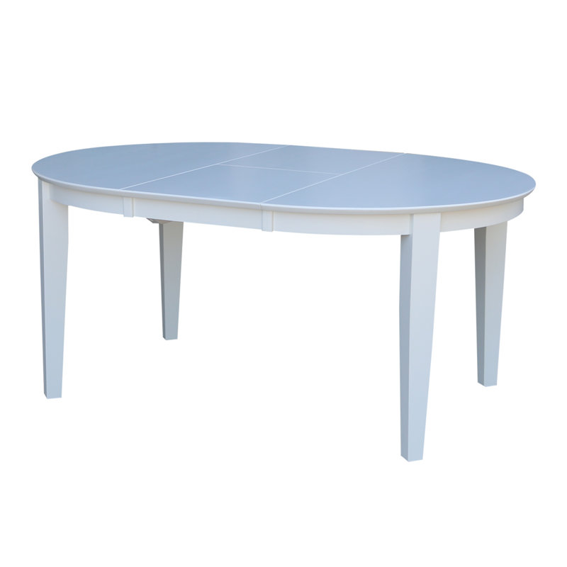 Extendable Round Solid Wood Dining Table
