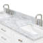 Meuble-lavabo double autoportant 67 po avec plateau en marbre Cambridge-90865111-132355252