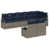Structure grise / coussin bleu marine est en rupture de stock