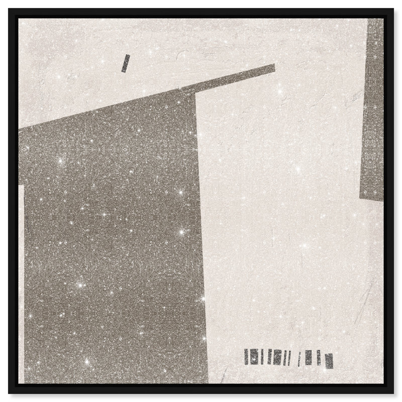 Structural Canvas Abstract Print by Oliver Gal, Black Frame, 12 x 12, 17"H x 17"W, Black Floater Frame
