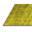 Tapis jaune / vert en laine / polyester à motif abstrait tissé à la machine 7 pi x 9 pi