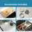 Stainless Steel Sink 33"X22", Overmount, Single Bowl - Construction, Practical Kitchen Design, With Grid Drain Overmount Installation, Strong And , Easy To Maintain Cleanliness, Cutting Board-124993350-124993351