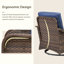 Ensemble de 2 chaises d'extérieur pivotantes et pivotantes avec coussins en oléfine Gustave-936138246