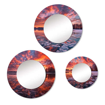 Brasen Metal Round Mirror
