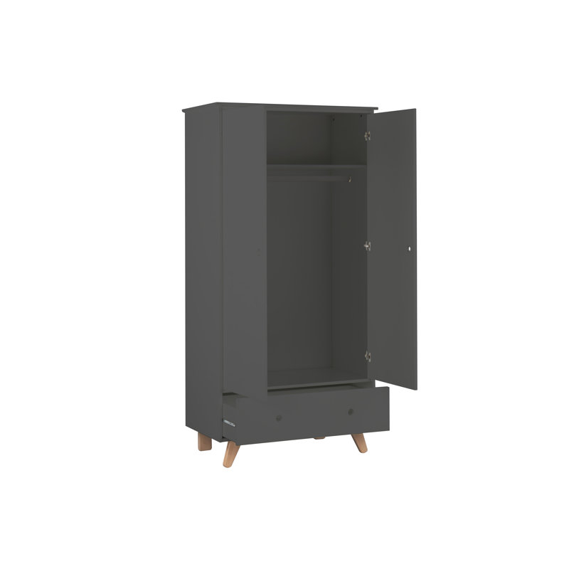 Bagley 2 Door Wardrobe, Grey
