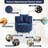 Blue Velvet Swivel Chair