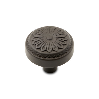 Ornate Flower 1 1/4" Mushroom Knob CK Series