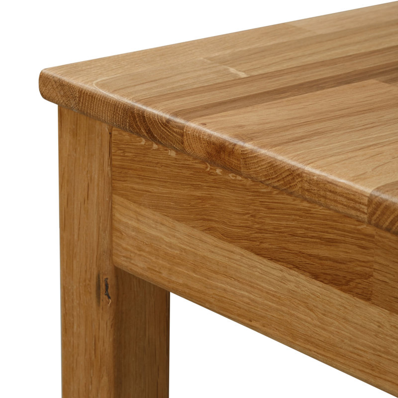 Juliana solid wood dining table, H75 x L75 x W50cm, Heart Oak
