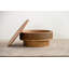Table basse ronde avec couvercle rabattable