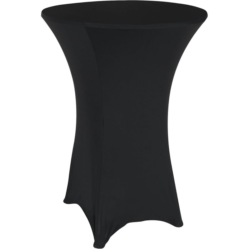 Folding Round Cocktail Table with Flip Top & Adjustable Height for Events