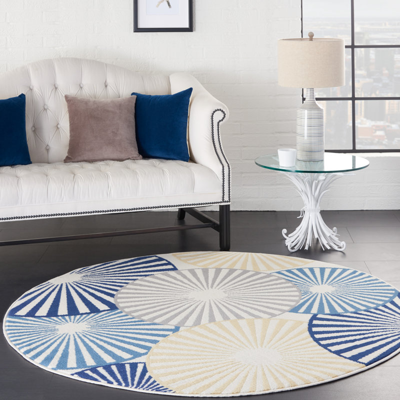 Parlex Geometric Area Rug, Round 160cm