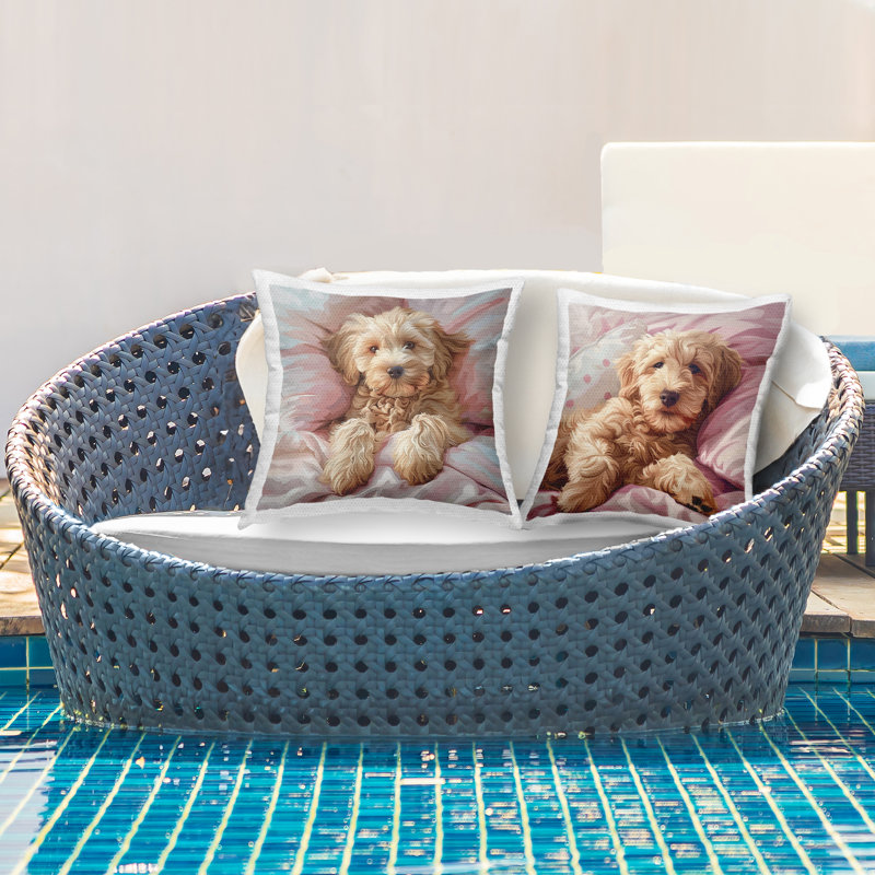 Coussin d'extérieur imprimé Stupell Industries par Jim Baldwin