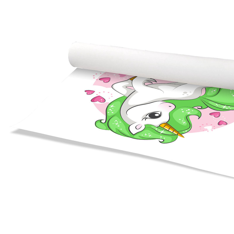 Impression sur papier licorne, H 36 po x l 36 po x P 1 po