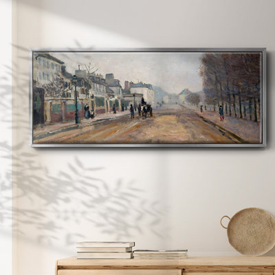 The Boulevard of Heloise in Argenteuil, 1872- Framed Canvas