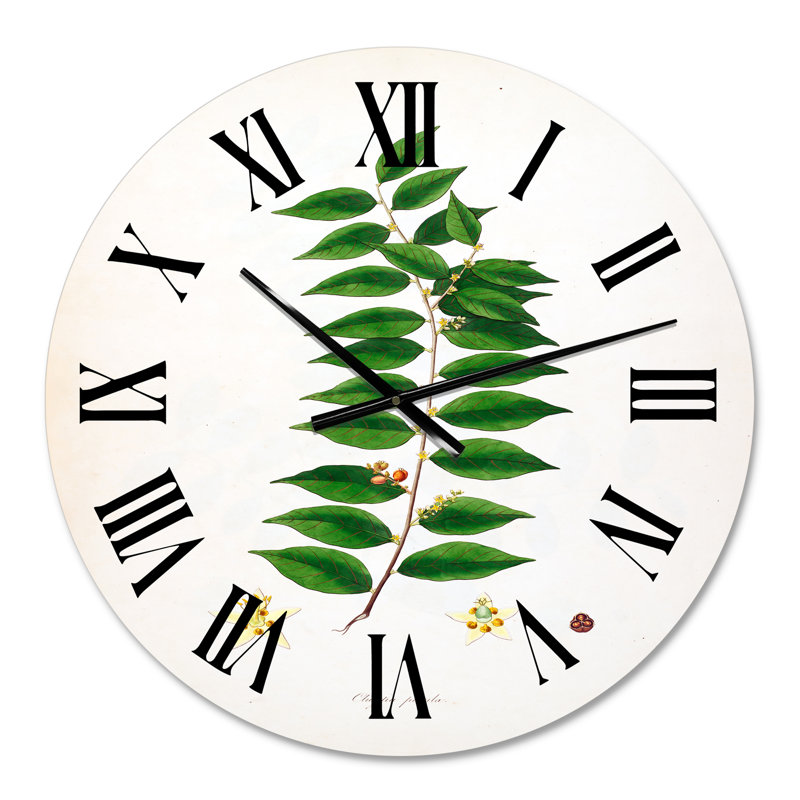Vintage London Plants VI - horloge murale maison de campagne, Petit