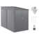 5 ft. W x 9 ft. D Metal Lear-To Storage Shed