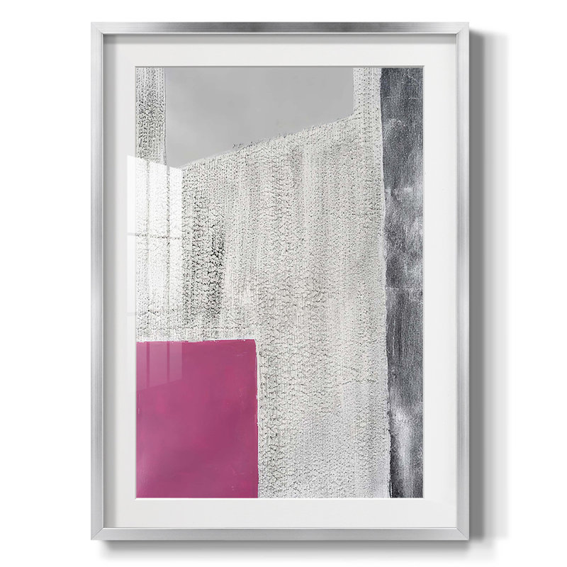 Quadratic Layout I -Framed Print, 28.5" H x 20.5" W, Silver