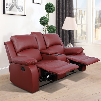 Canapé inclinable 69 po en cuir Vegan