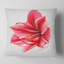 Grande esquisse de fleur rouge sur fond blanc - coussin à imprimé floral-30743900-30743904