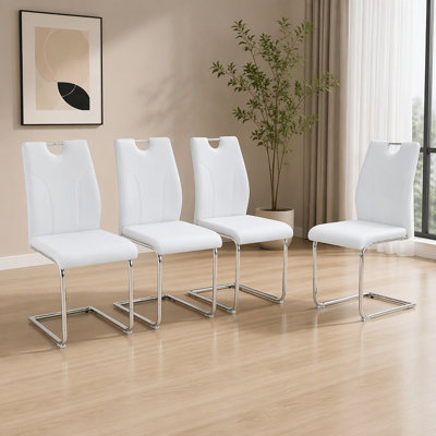 Ensemble de chaises de salle à manger ergonomiques modernes avec pattes ajustables