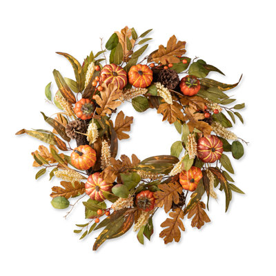Birch Lane™ 24" Pumpkin Wreath