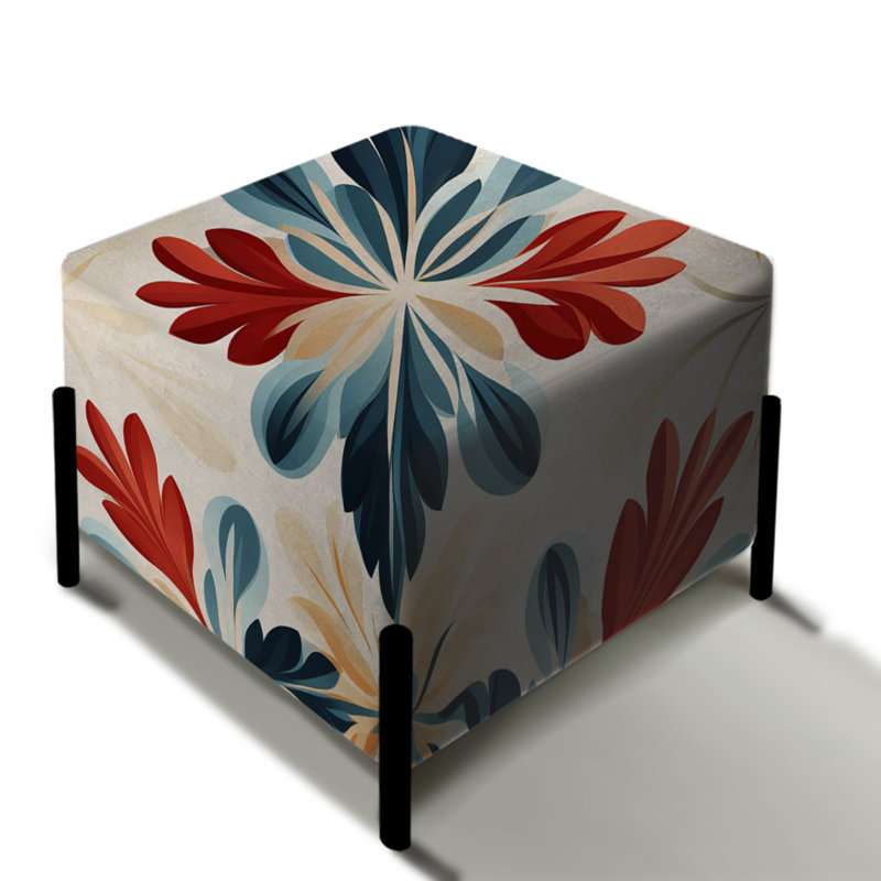 Zermeno - Eclectic Square Ottoman