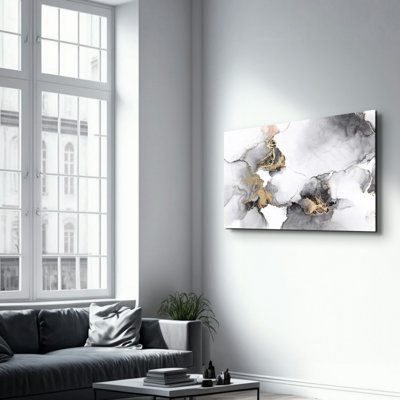 Elegant Tempered Glass Wall Art Painting, 13.8 x 21.7 inches | 100% Tempered Glass, Thickness: 0.16 inches | UV Printed for Vibrant Colors | Perfect for Home Decor, Living Room, & Office Spaces