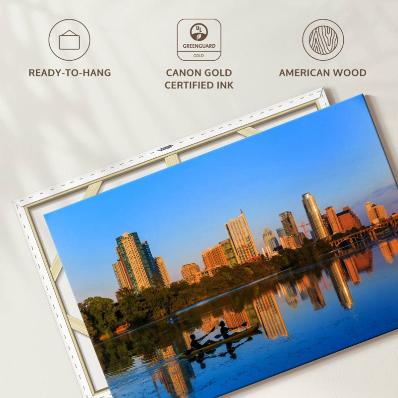 Sirci Austin, Texas, centre-ville, H 24 po x l 36 po