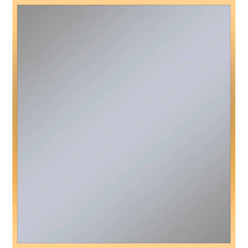 Profiles Modern & Contemporary Bathroom / Vanity Mirror, 39.25" x 35.125", Matte Gold