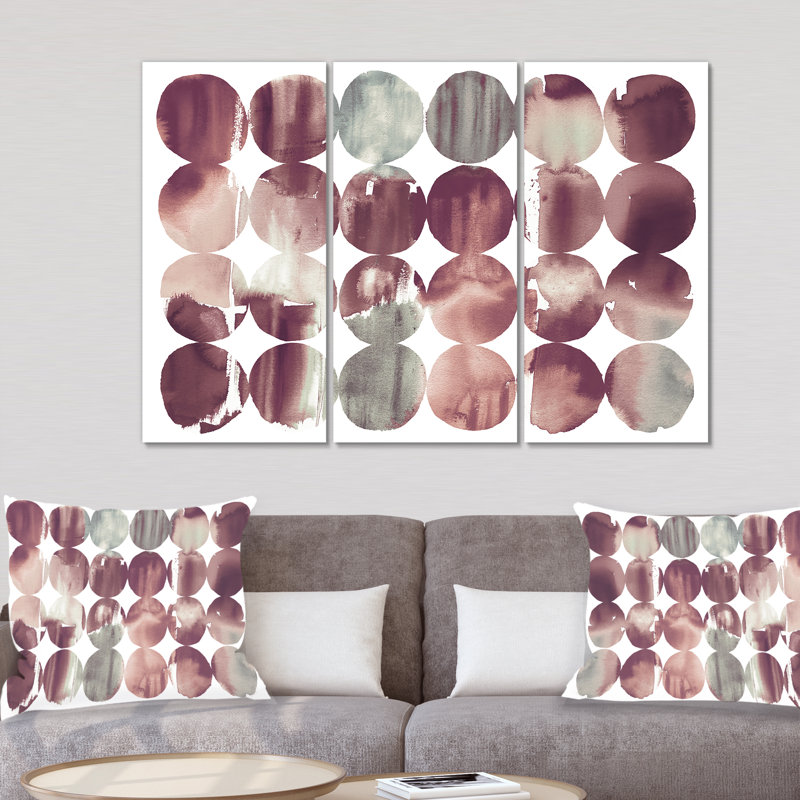 « prune points », reproduction d’image multi-parties sur toile, "plum points’premium ii minimal, H 40 po x l 60 po x P 1 po