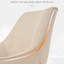 46cm H Linen Upholstered Metal Armchair in Beige-640451329