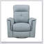 Fauteuil inclinable et pivotant rembourré en cuir bleu pour le luxe et le confort dans les salons modernes-1703005188
