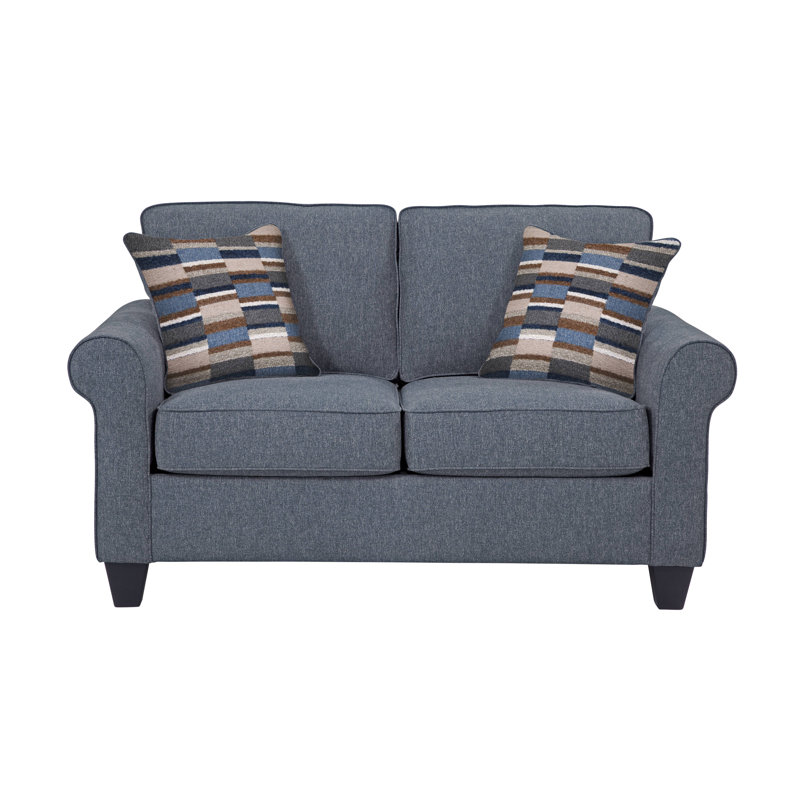 Max Round Arms Loveseat, 36"H x 60"W x 37"D