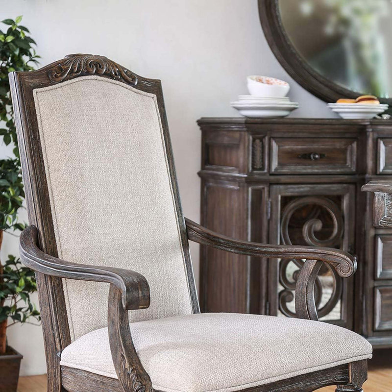Chaise de salle à manger de style rustique 2 pièces