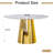 Dining Table Set, 45" Round Marble Dining Table with Velvet Dining Chairs, Circle Kitchen Table Set with Base, Dining Room Table and Chairs Set-944707403-944707446-944258887