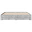 Vidaxl Bed Frame With Drawers Concrete Grey-533798024