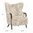 Cream Wingback Accent Chair-770858265