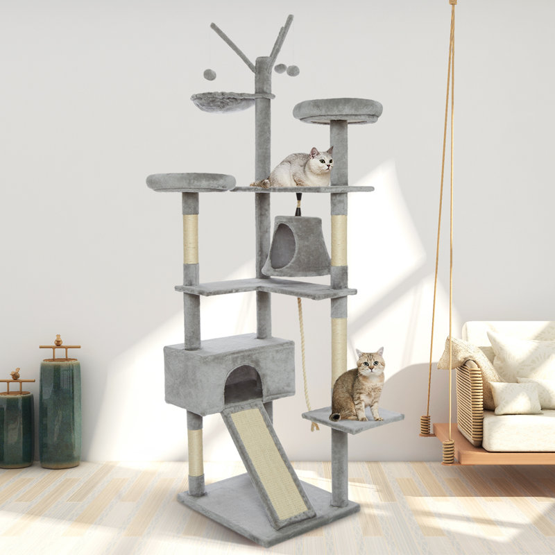 Ramsgate 210cm H Cat Tree, Light Grey