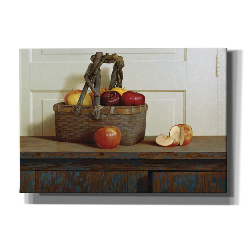 «Still Life With Apples» par Zhen-Huan Lu, art mural sur toile, H 18 po x l 26 po x P 0,75 po