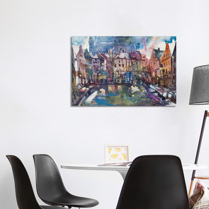 Amsterdam 1 Piece Wrapped Canvas Painting, 101.6 cm H x 66.04 cm W x 1.91 cm D