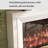 Elegant fireplace with eco-friendly wood frame-107785511
