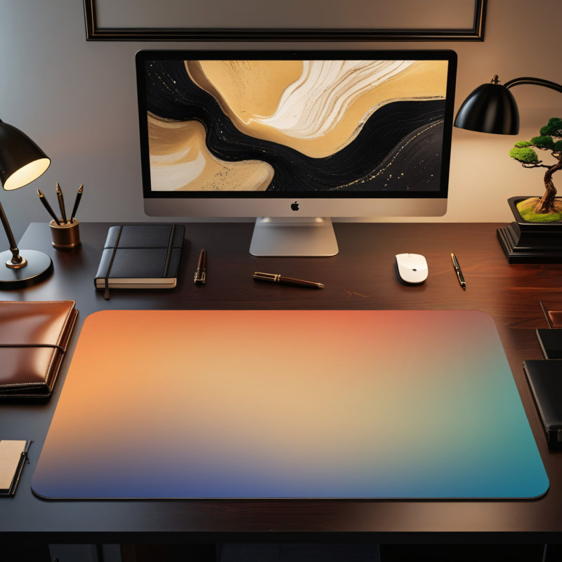 Polyester Desk Pad, 31.5x15.5