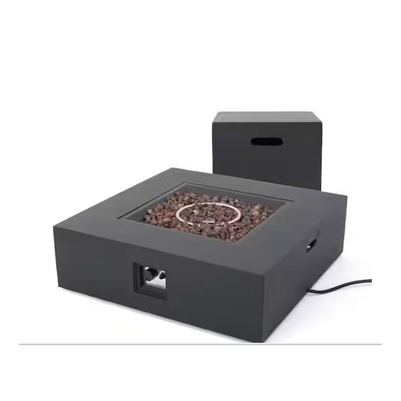 Réservoir de table d'extérieur 50 000 BTU, Noir