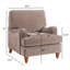 Fauteuil en tissu cacao